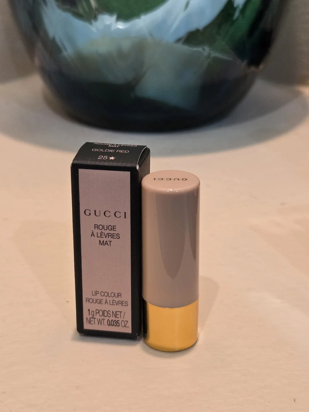 Gucci Rouge à Lèvres Mat Mini Lipstick Goldie Red 25★ 1g New in Box